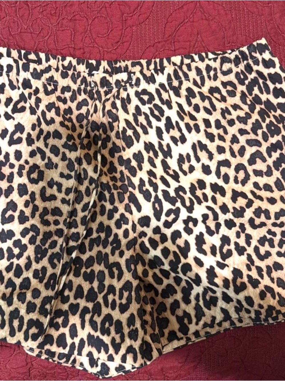 H&M Leopard Print Shorts - Black & Tan